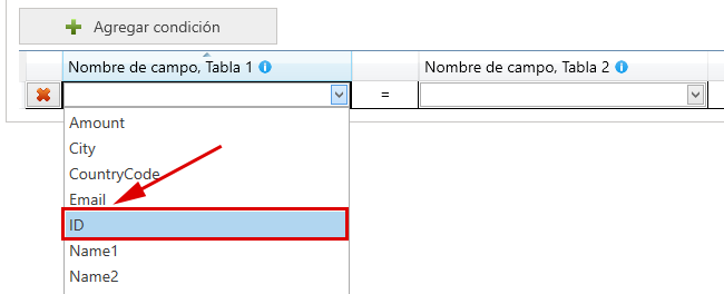 Determinar la diferencia, crear una condición