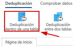 Deduplicación en una tabla