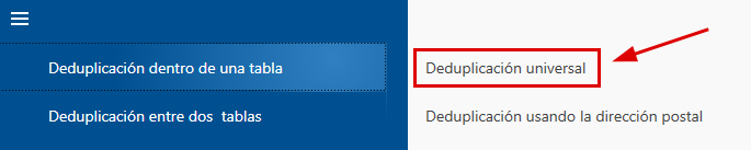 Deduplicación universal'