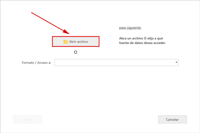 Añadir tabla, Excel