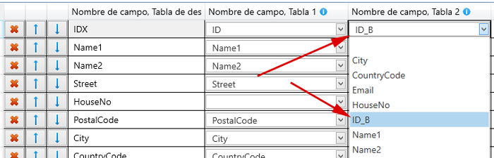 Tabellen zusammenführen Combinar tablas