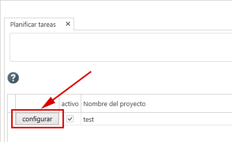 Planificar tarea - configurar