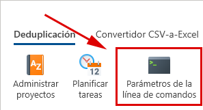 Parámetros de la línea de comandos