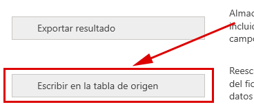 Escribir en el fichero origen