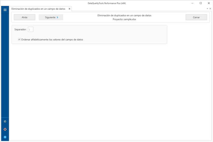 Eliminación de duplicados en un campo de datos